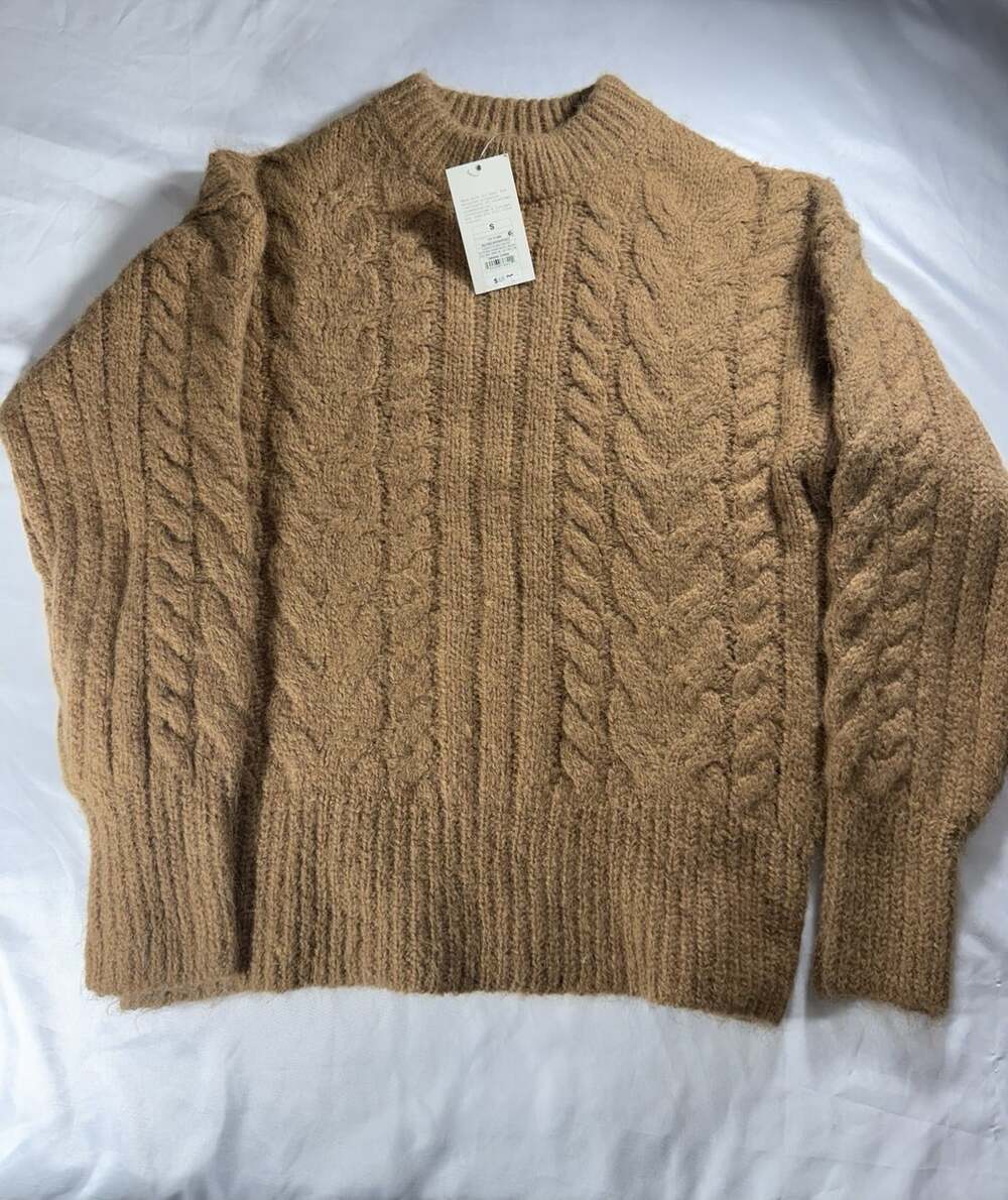 High Neck Sweater - A New Day Size Small Brown